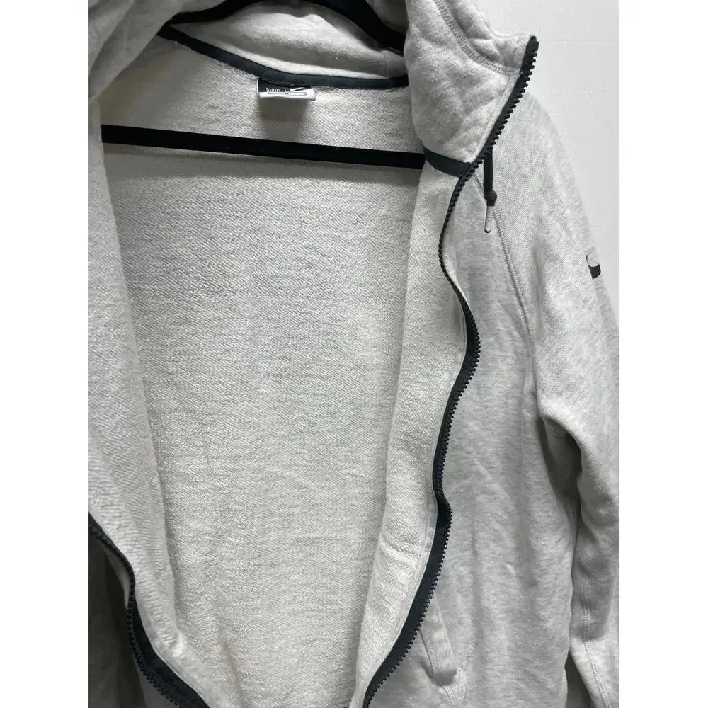 Nike Men's Zip Up Gray Colts Jacket Size Large - Logo in Black - Football